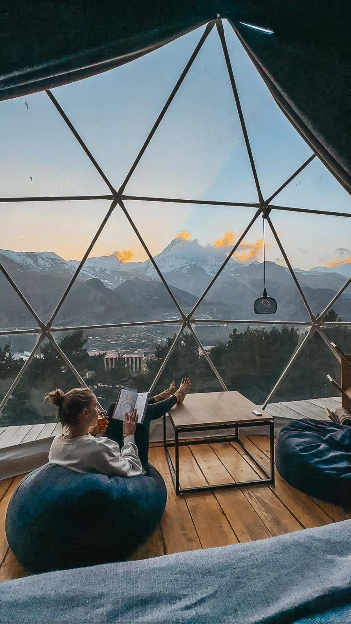Hotel Elia Glamping Kazbegi Esterno foto